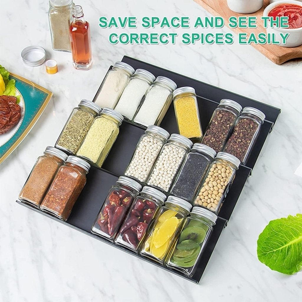 Gewürz Organizer Schublade, Gewürzregal Schublade Produktbild 2