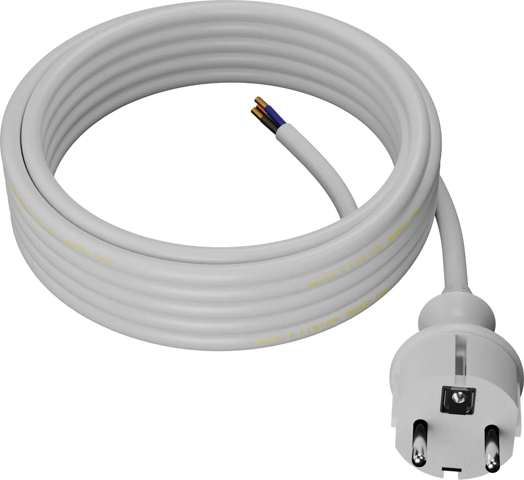 Cavo H05VV-F 3G1.5 Awtools 5m Bianco | Fornitura Professionale