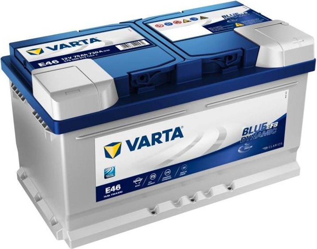 VARTA E46 Blue Dynamic EFB 12V 75Ah 730A Batterie Image du produit 