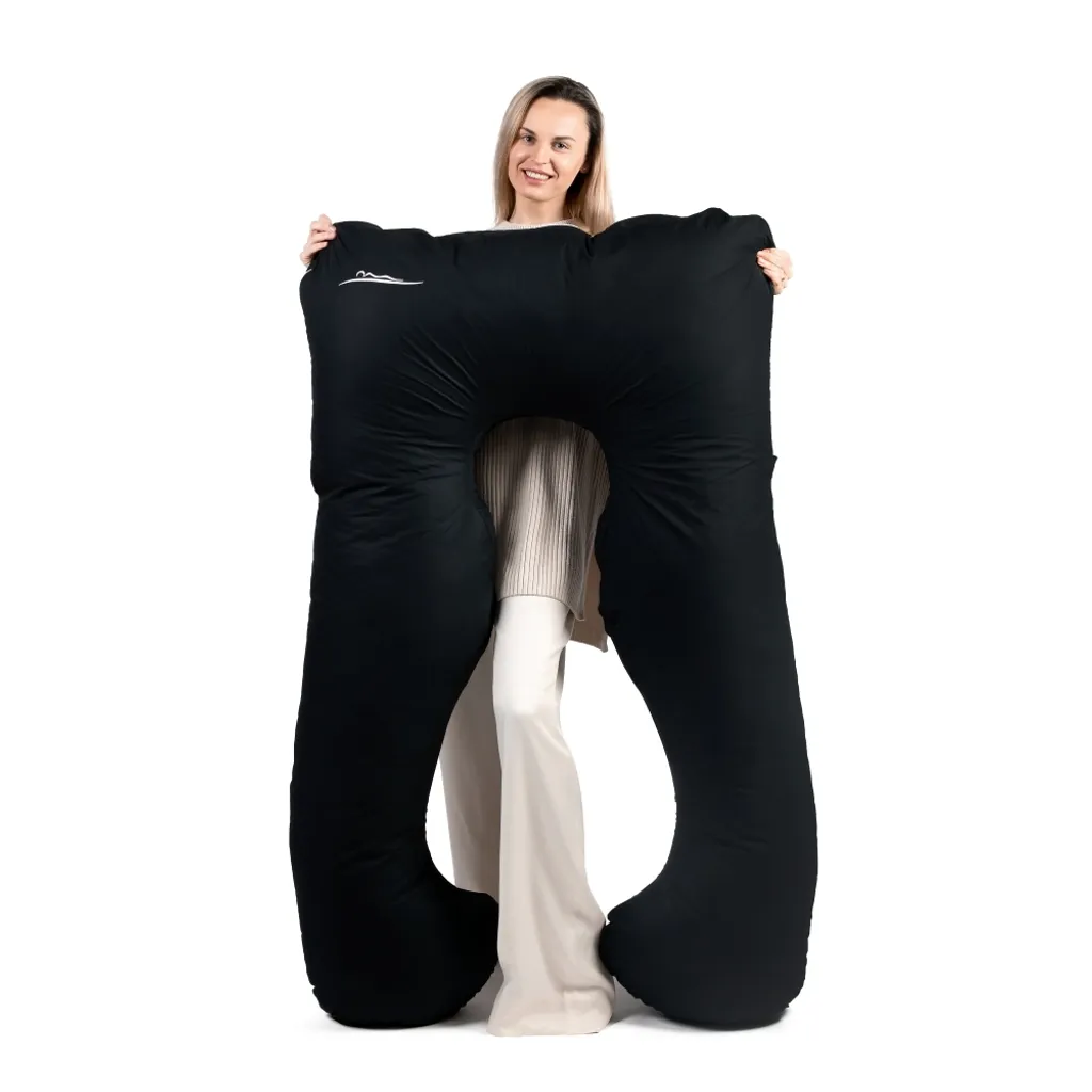 Coussin Deluxe KomfortKissen© coton noir : fini les douleurs de nuque