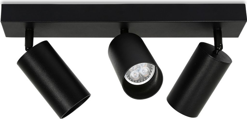 TolleTour LED Spotleuchte schwenkbar Deckenleuchte Wandleuchte für Wohnzimmer, Küche, Esszimmer Einzelkopfstrahler 3x GU10 Fassung