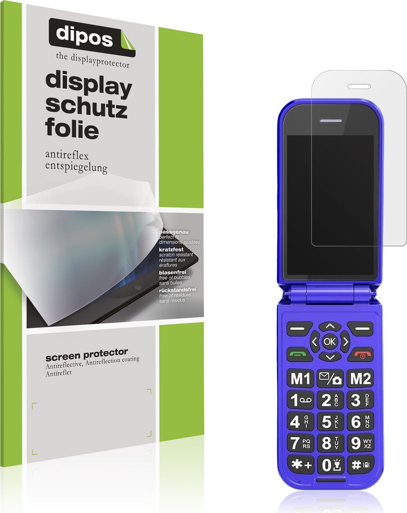 4x Schutzfolie für Sweetlink F4 Plus matt Displayschutzfolie Folie Display Schutz dipos