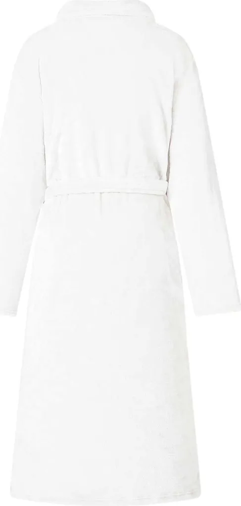 Vestaglia Accappatoio Bianco XXL vidaXL: Flanella Morbida senza Cappuccio - 3