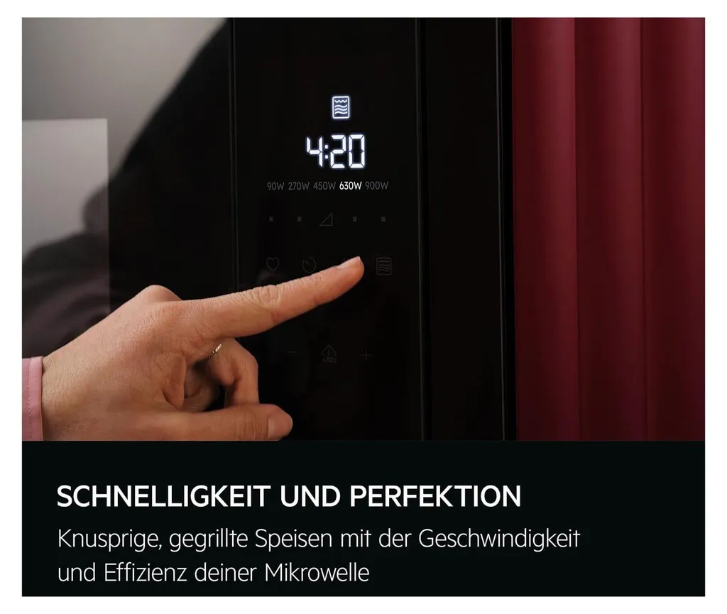 Micro-ondes AEG NMS5G251EB Noir - Design Slim et Interface Tactile Réactive - 23