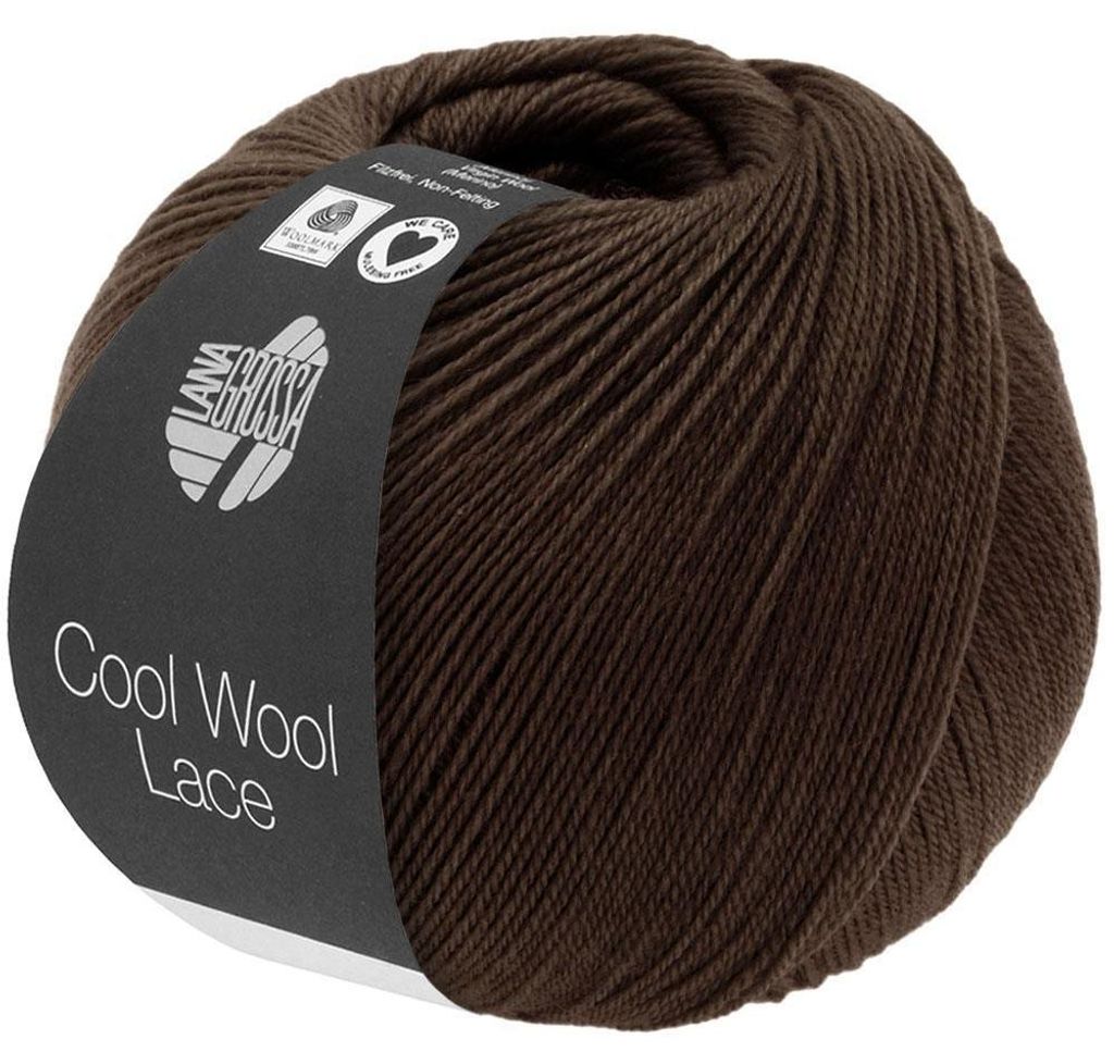 Lana Grossa - Cool Wool Lace 0057 schwarzbraun Produktbild 