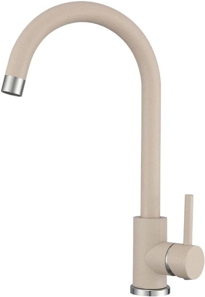 VBChome Küchenarmatur Beige Granitoptik 360° drehbar – Produktbild 