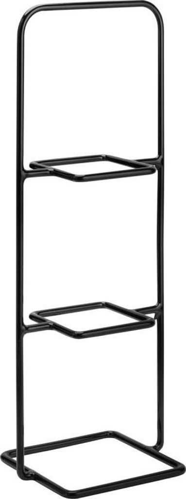 APS 33308 Buffetständer PERFECTO, Metall, mit Antirutschbeschichtung (PVC), 23 x 19 cm, Höhe 59,5 cm, schwarz