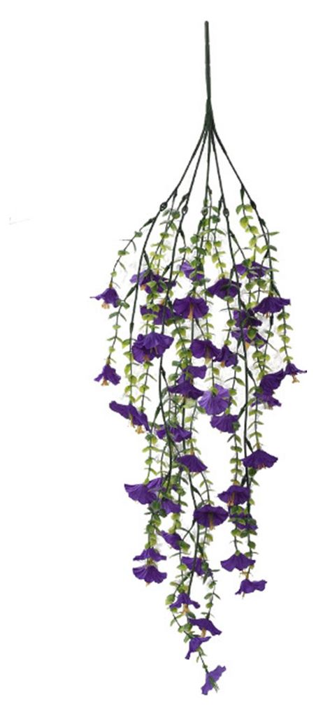 Künstliche Hänge-Prunkwinde, UV-beständig, Kunstblume, für drinnen und draußen, Garten, Veranda, Terrasse, Wanddekoration