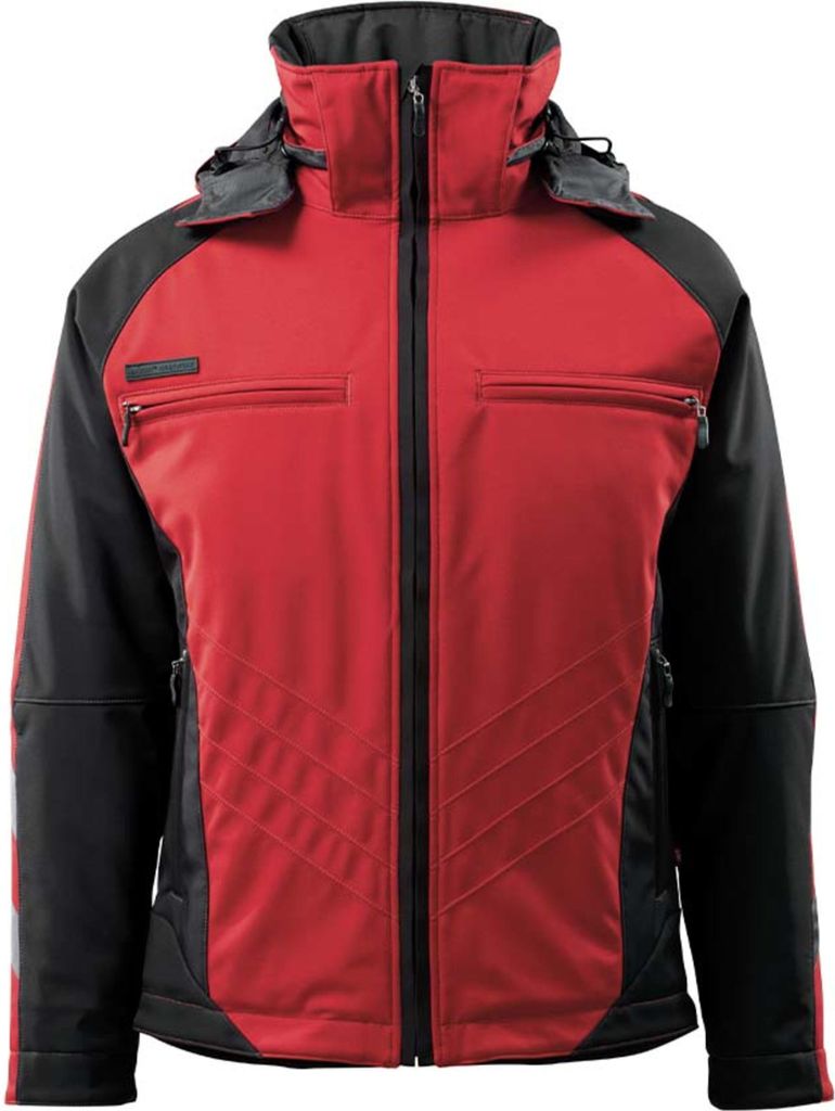MASCOT Darmstadt Winterjacke Größe 4XL, rot/schwarz | Packung (1 Stück)