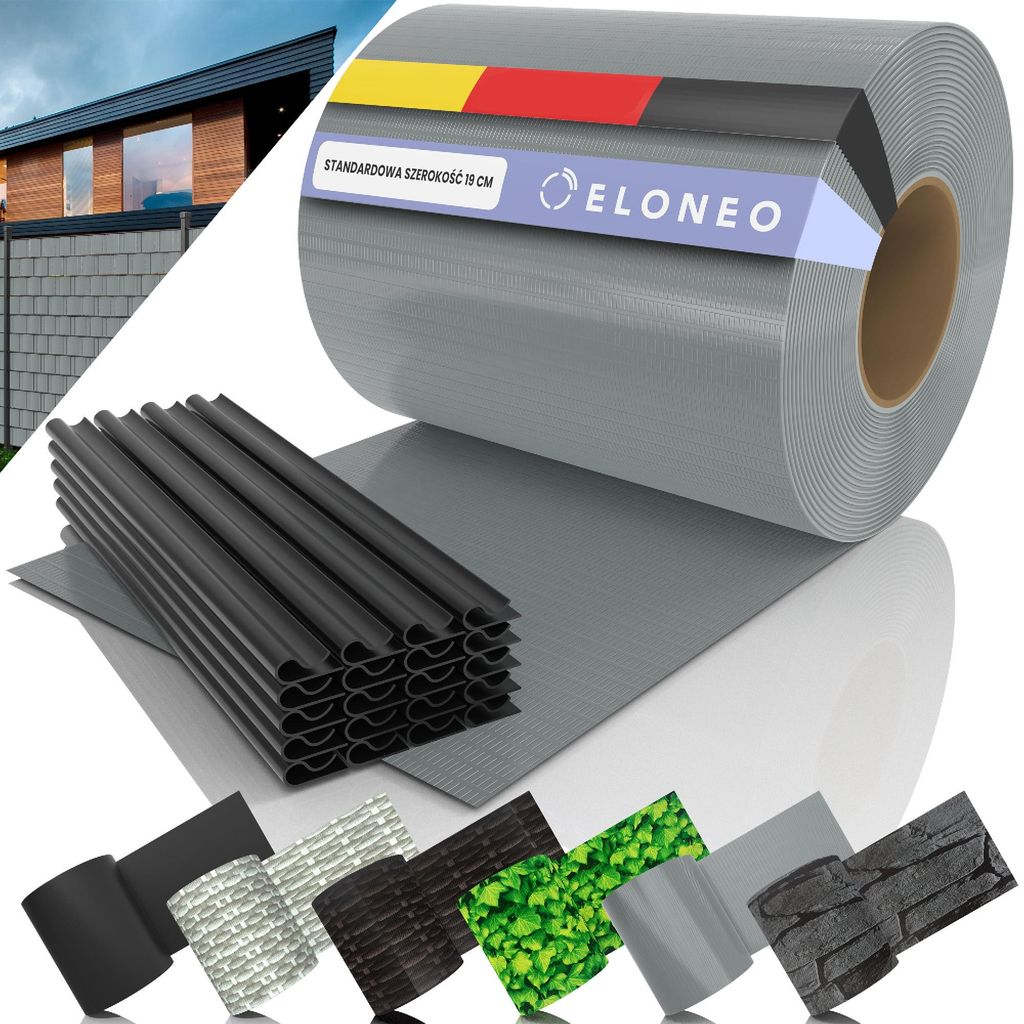 ELONEO Strisce di protezione in PVC per recinzioni a doppia Immagine del prodotto 