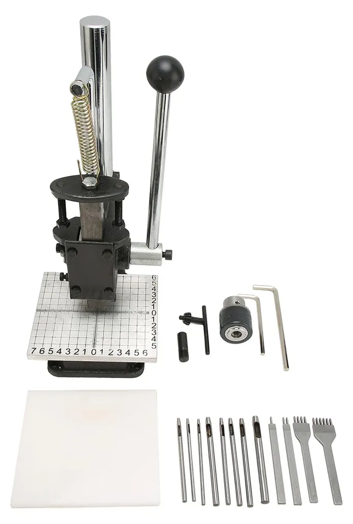 Presse manuelle en fonte robuste : outil de poinçonnage manuel PM-500