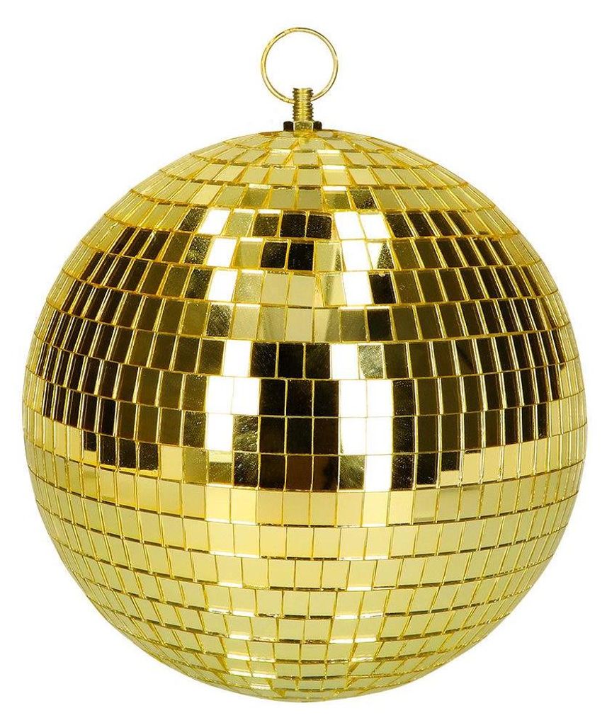 Discokugel gold Ø 20 cm – glitzernde Spiegelkugel für Produktbild 