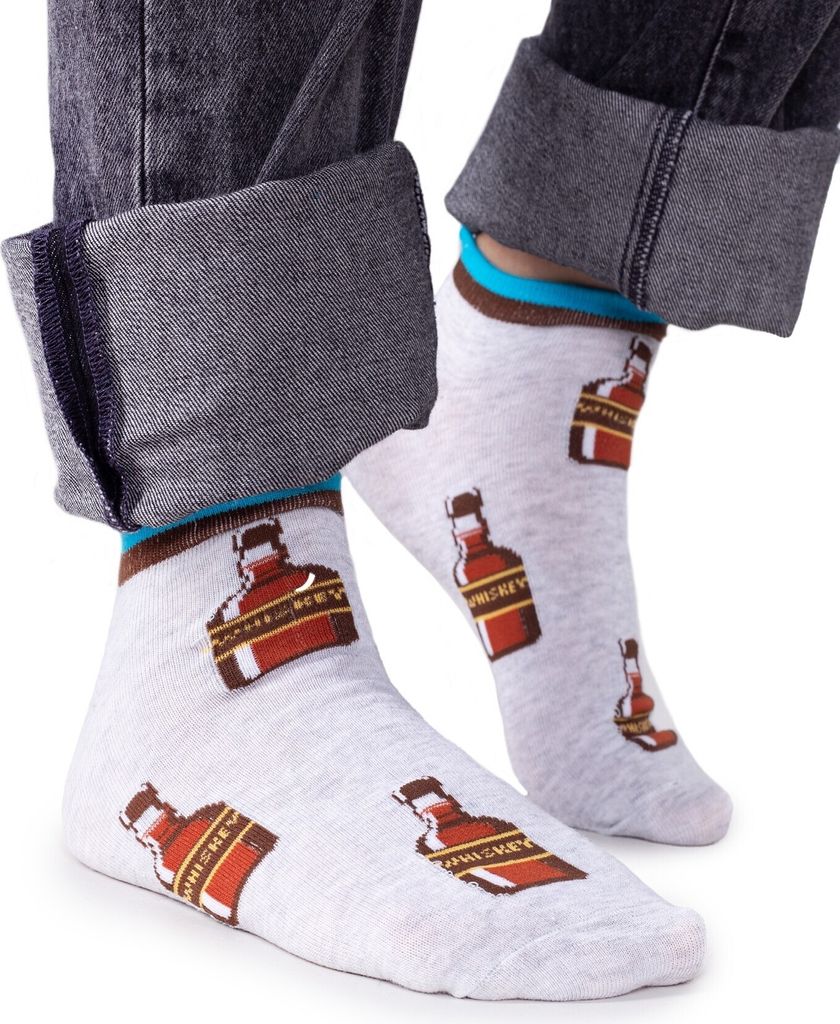 Spoksy Fußsocken aus Baumwolle WHISKEY Flasche 39-42 YOCLUB