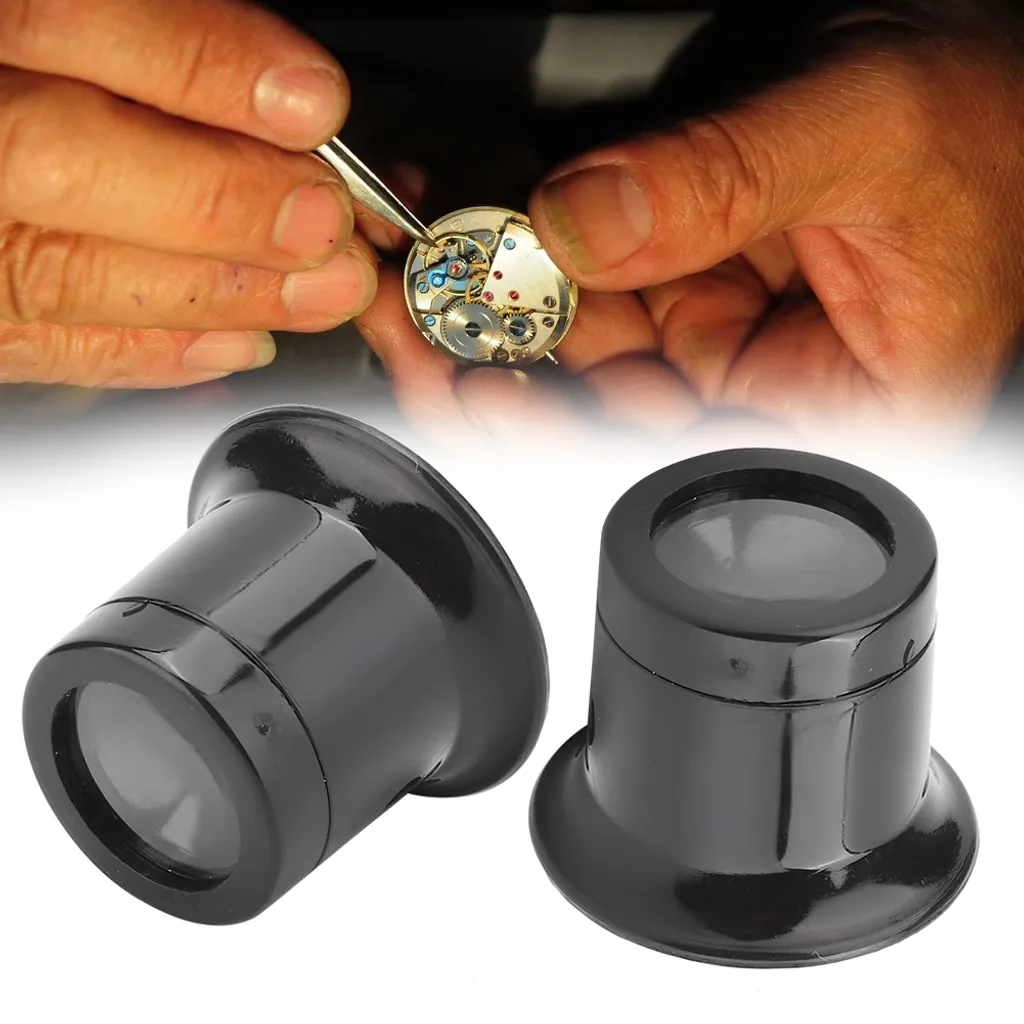 Lente d'ingrandimento per la riparazione di orologi, lente d'ingrandimento per la riparazione di orologi, occhiali d'ingrandimento per orologi, strumento d'ingrandimento per orologi, occhiali d'ingrandimento per gioiellieri - 4