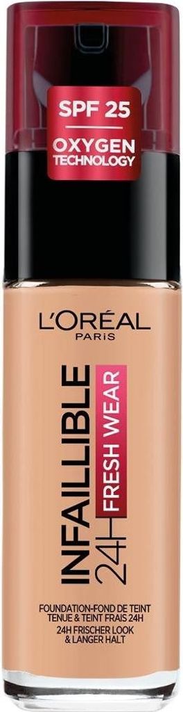 L'Oreal Paris, Infaillible 24h Fresh Wear, All-Day Wear, Liquid Foundation, 235, Honey, 30 ml
