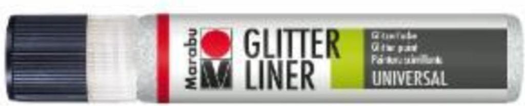 Glitter-Liner - Weiß 570 25 ml. Packung mit 6 Stück