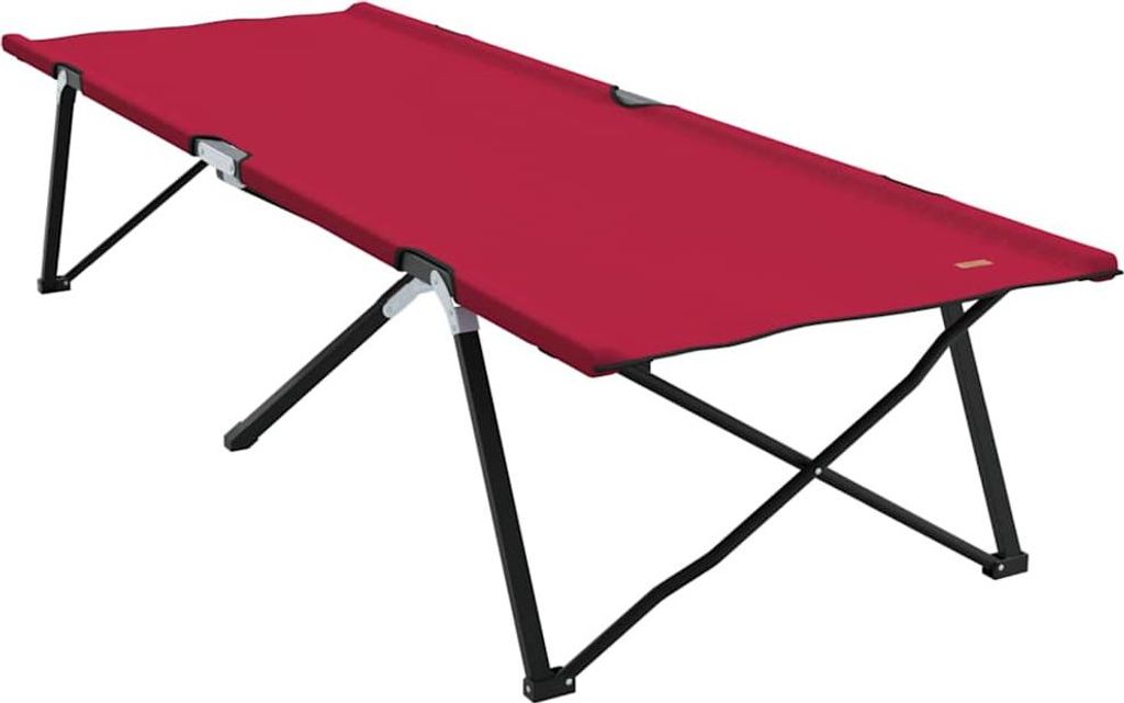 vidaXL Klapp Schlafbett fürs Camping Rot 206 x 76 x 74 cm