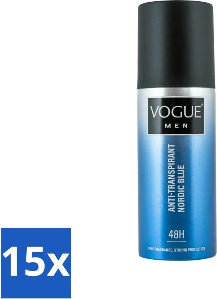 Maxi Offerta Vogue Antitraspirante Nordic Blue 150 ml - 15 Pezzi