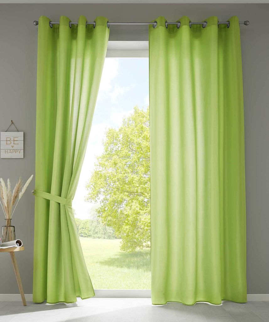 2er Set Vorhänge Schal Ösen »Berlin« HxB 245x140 cm Produktbild 