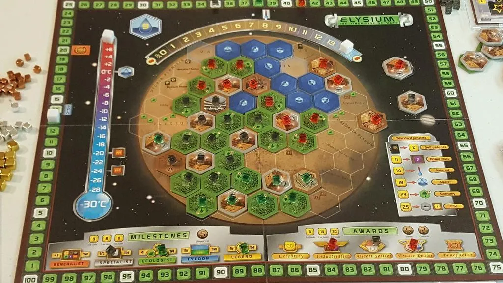 Extension plateau Terraforming Mars Hellas et Elysium pour jeu de société - 3