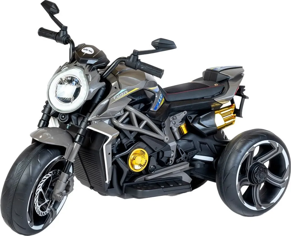 Moto électrique Baby Mix Calabre noir : stabilité et sécurité enfant