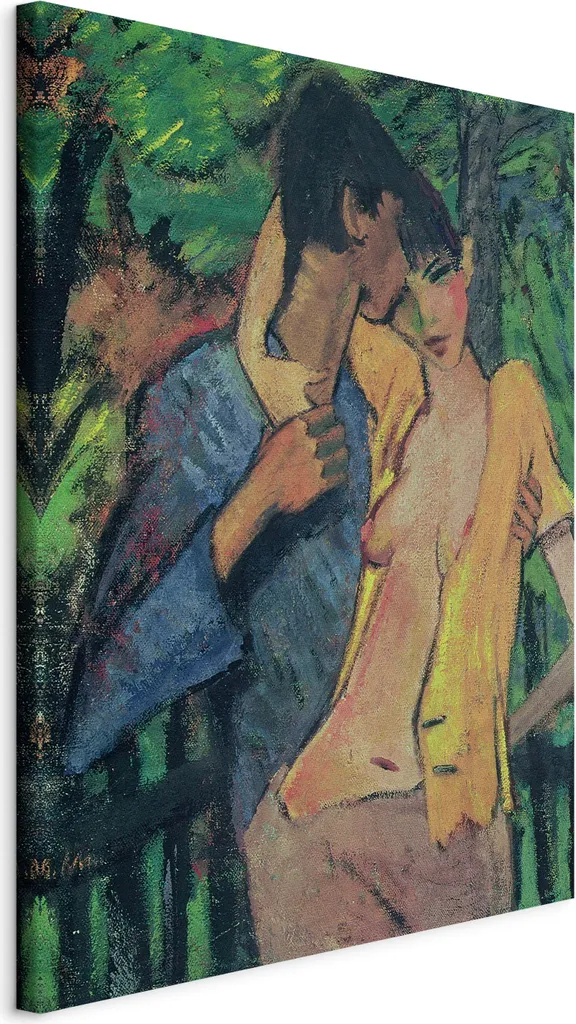Quadro Amore e Passione: Tela 50x70 Coppia di Innamorati l-G-10174-b-a