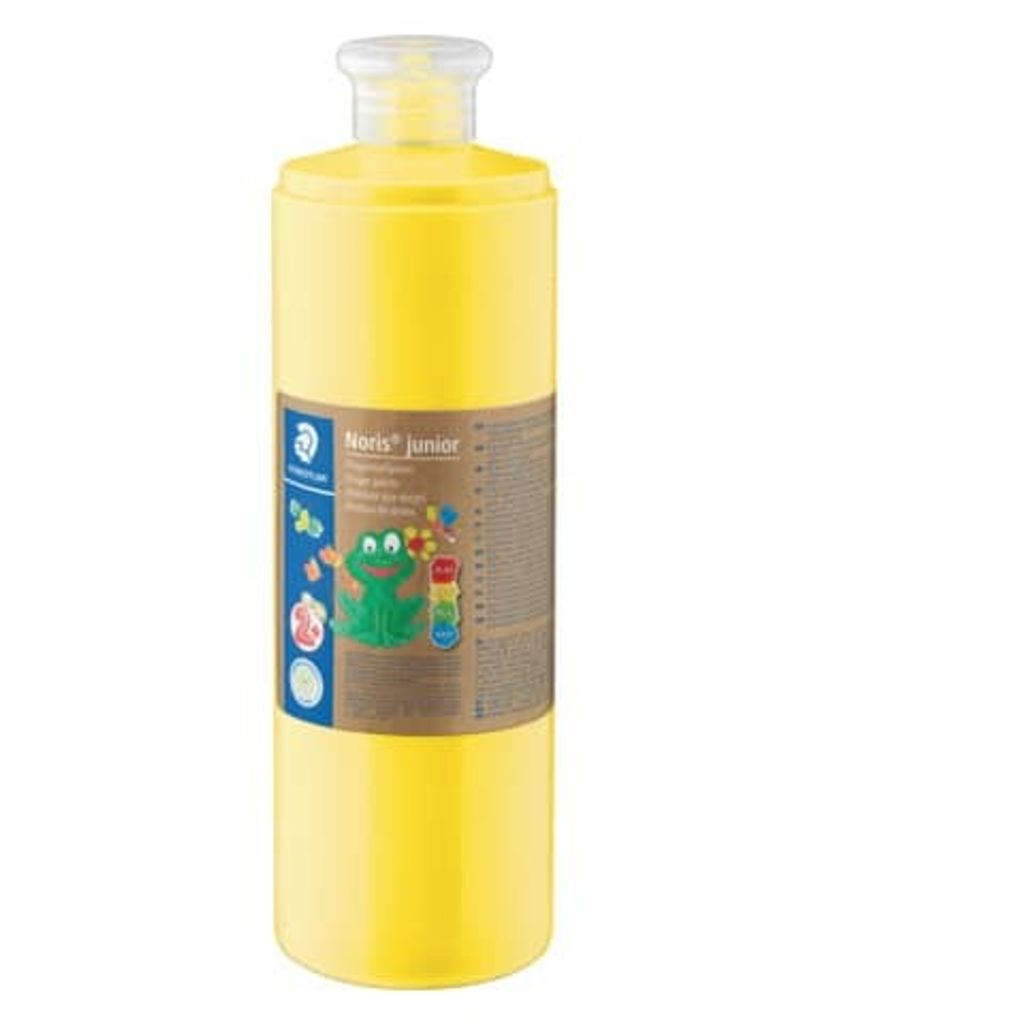 Noris 8811 Fingermalfarbe Junior Einzelprodukt gelb Flasche 750 ml