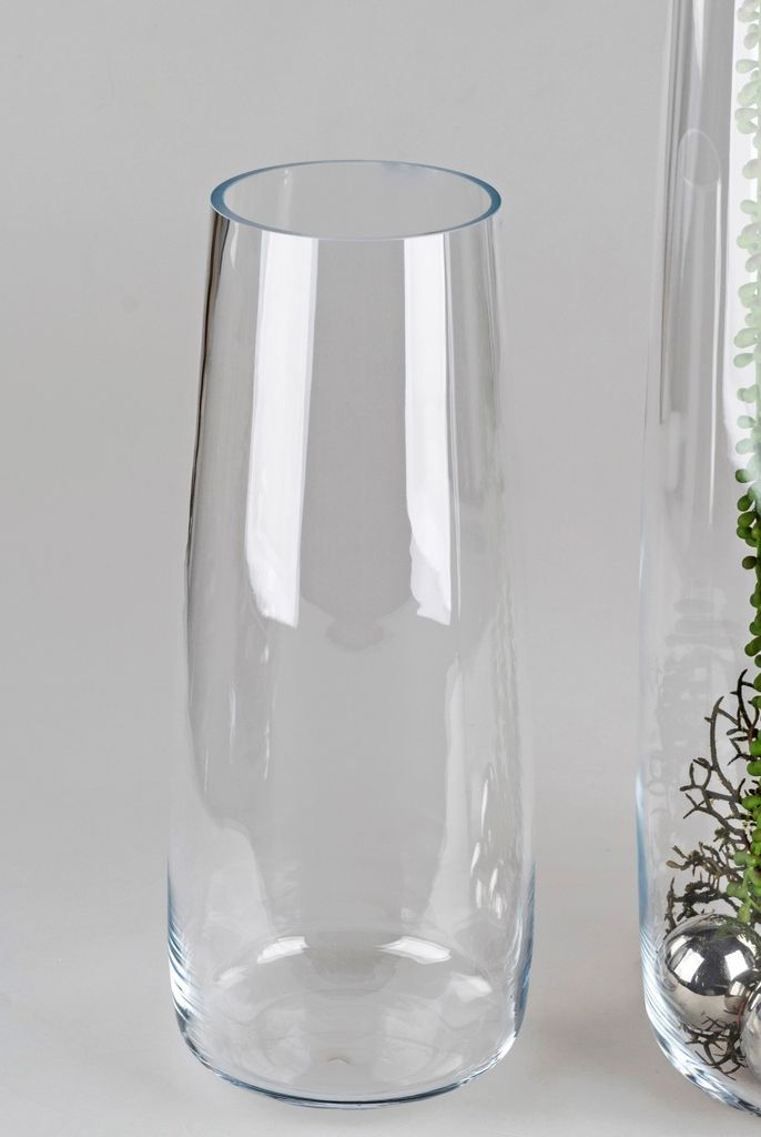 Dekoglas FLUTE H Bodenvase 22,5cm Glas transparent Sandra Rich WA 60cm D 