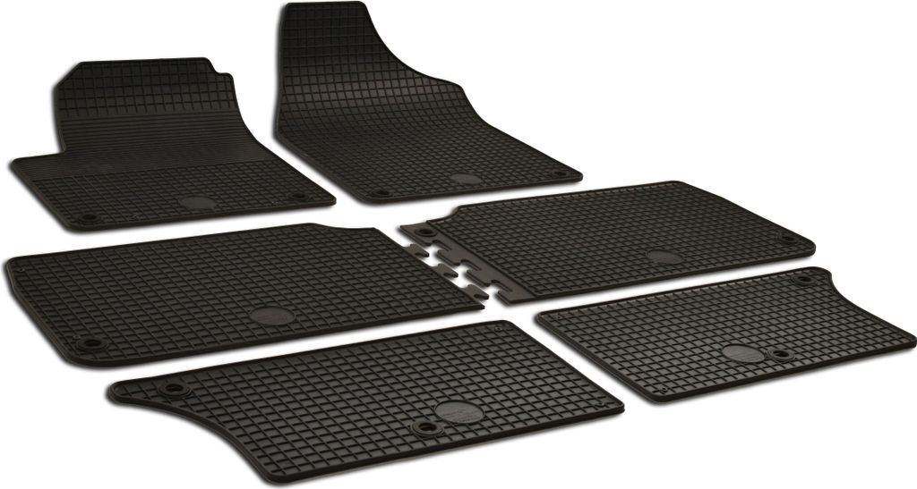 Walser Gummimatten für VW Sharan 6-teilig BJ 1996 - 2009, Seat Alhambra 6-teilig BJ 1996 - 2009, 50443