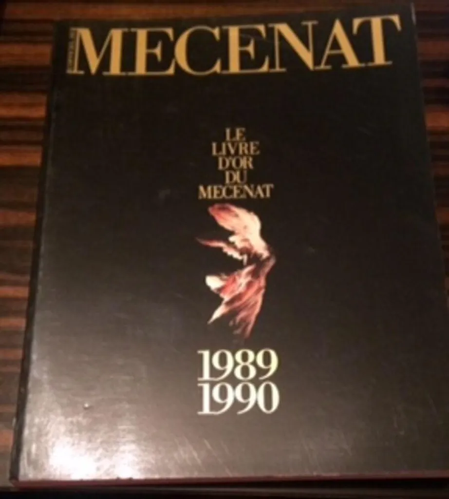Livre d'Or du Mécénat 1989-1990 - Édition Collector Reliure Luxe Or