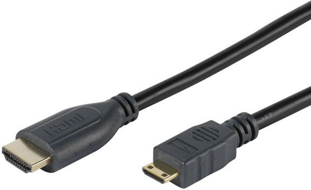Mini High Speed HDMI Kabel mit Ethernet 1,5 m grau (45268)