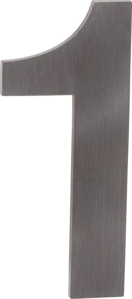 Walteco Číslo 1, výška 50mm, nerez, samolepicí Obrázek produktu 