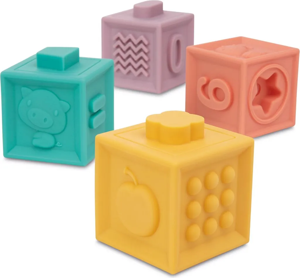 Blocs de construction texturés et souples Canpol Babies pour l'éveil 12pc - 7