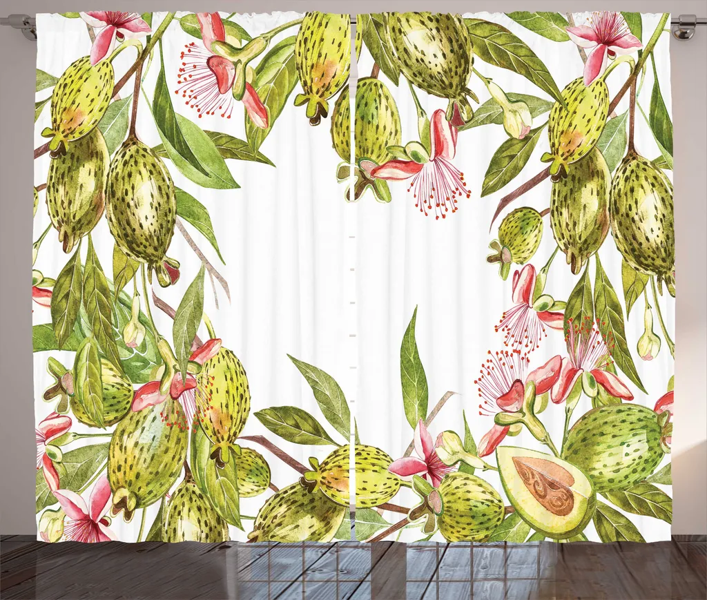 Tenda Floreale ABAKUHAUS Feijoa 280x175 cm - Arredo Rustico Elegante