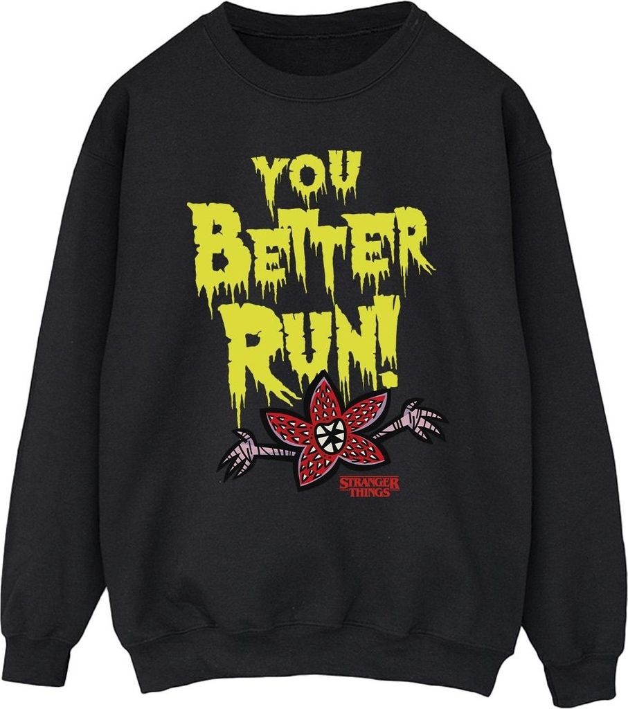 Netflix - "Stranger Things You Better Run" Sweatshirt für Produktbild 