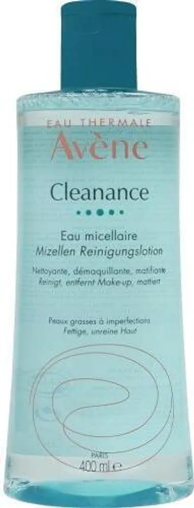 Avène Cleanance Eau Micellaire 400ml - Nettoyant Visage Peaux Grasses