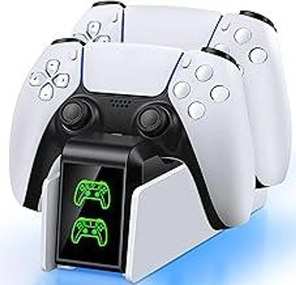 Caricatore DualSense PS5 con LED - Dock Station 3 Ore Fast Charge