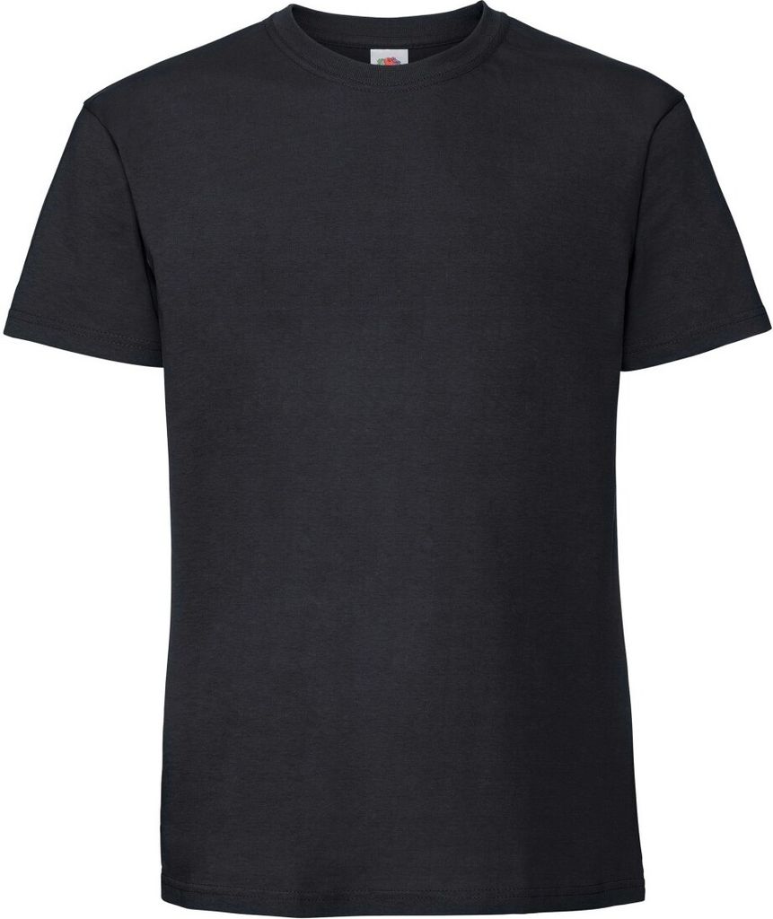 Fruit Of The Loom Herren Premium T-Shirt RW5974 (2XL) (Schwarz)