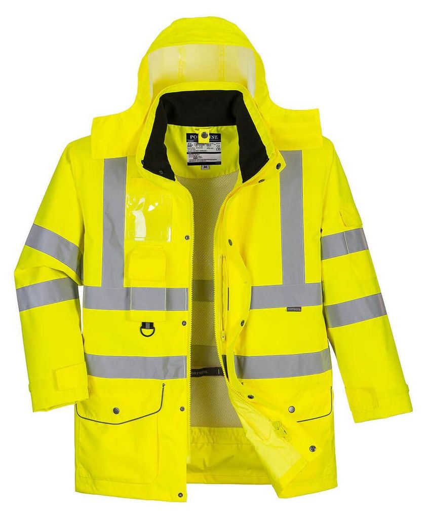 Portwest S427 Warnschutz-Traffic-Jacke 7 in 1 Yellow Gr. XXXL