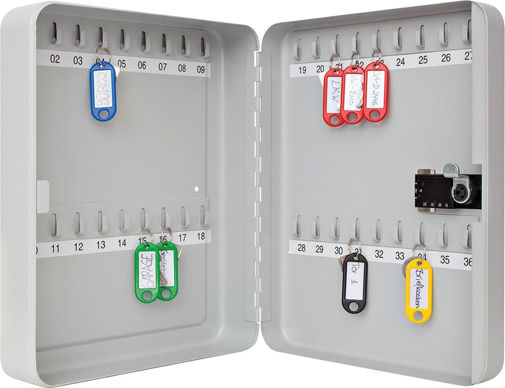 Skříňka na klíče WEDO 24 x 9 x 30 cm č. 10243637, 36 klíčů Obrázek produktu 