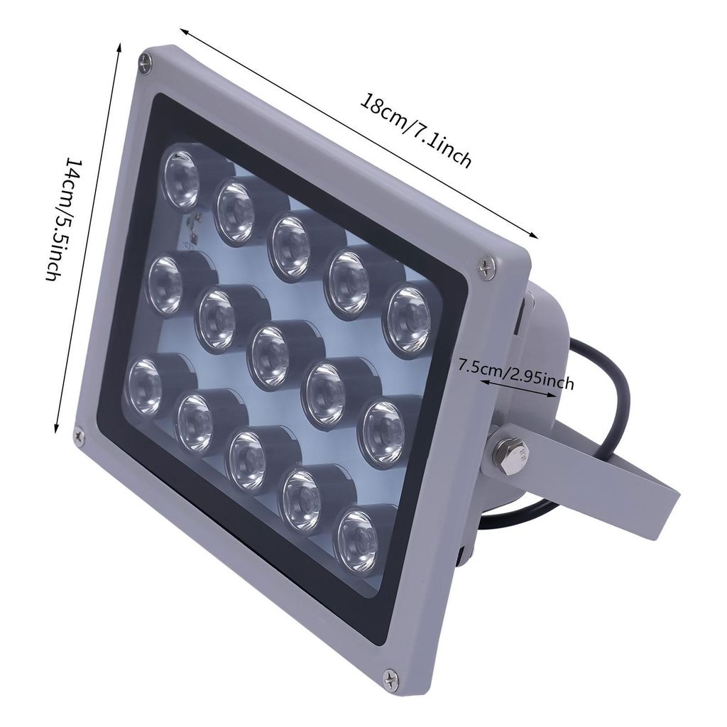45°LED IR infračervené 15 IR LED světlo 12V pro CCTV dohled Obrázek produktu 