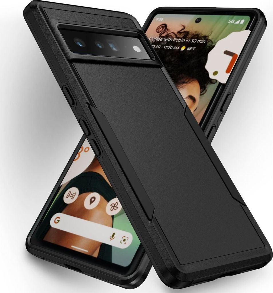 Mobigear Heavy Armor Google Pixel 7 Pro Hülle Hardcase Backcover Stoßfest - Schwarz
