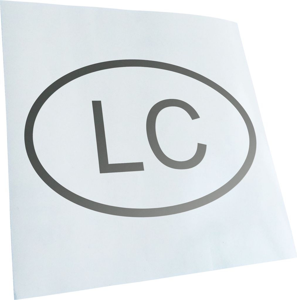 Kiwistar - Autoaufkleber - St. Lucia LC Heckscheibe - Aufkleber für Auto Kfz Fahrrad, LKW, Truck Mofa