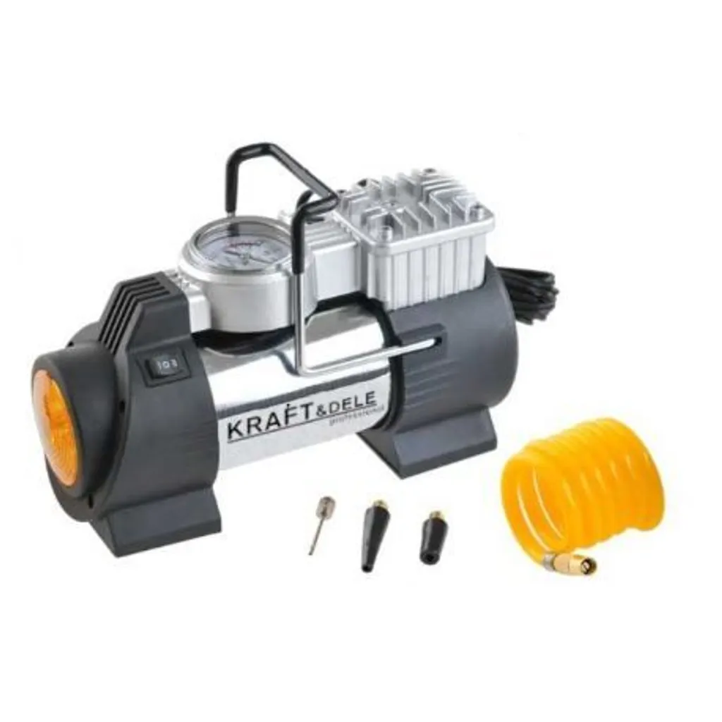 Mini Compresseur Auto 12V Kraft&Dele KD1468 pour Pneu Voiture et Loisirs