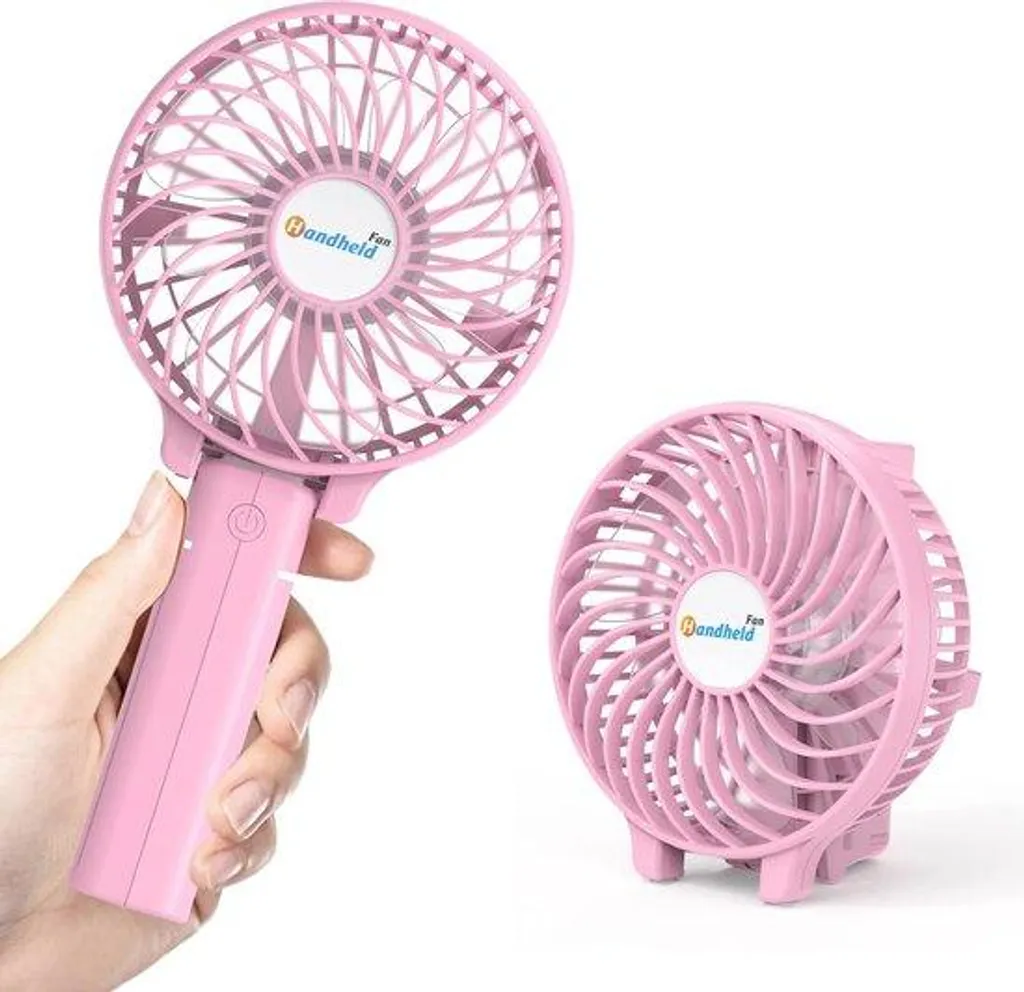 Ventilateur portable rechargeable noir idéal pour voyage et avion