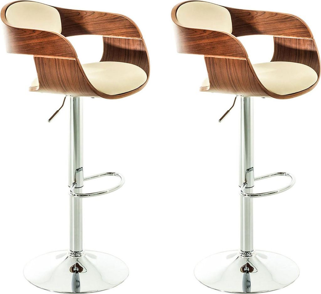 CLP 2er Set Barhocker Kingston Kunstleder drehbar mit Produktbild 