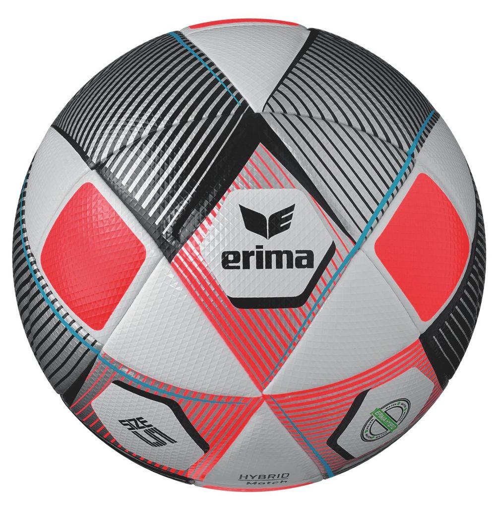 Erima Hybrid Match (Size 5) Spielball - Silber / Koralle Produktbild 