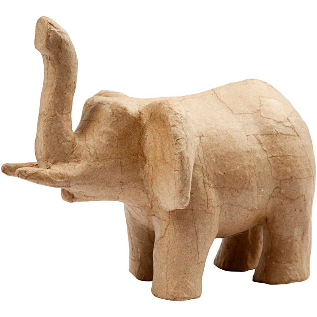 Federleichte und langlebige Dekorationsfigur aus handgemachtem Pappmaché, H 15 cm