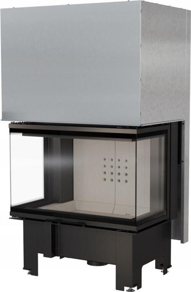 Kamineinsatz KRATKI NBC 800/400 10 kW Ø 200 mit Schiebetür mit Türfeder
