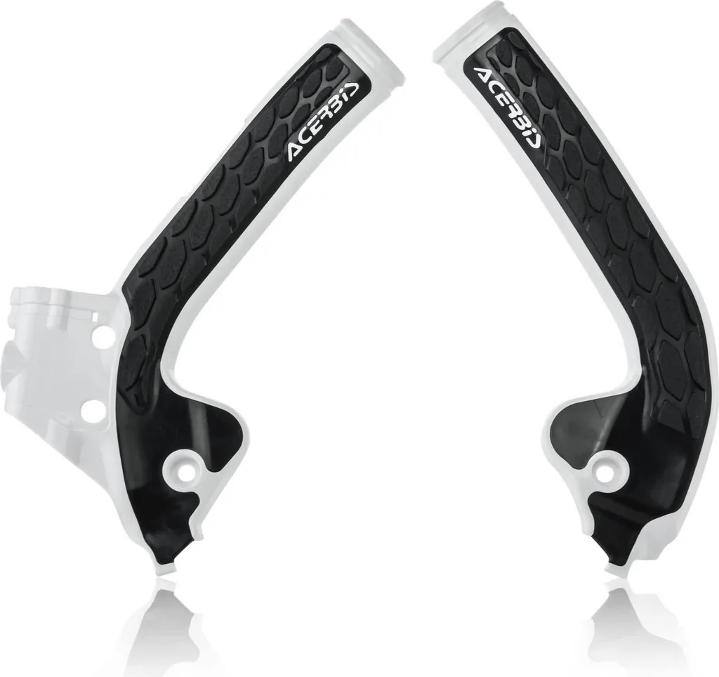 Protections de cadre moto ACERBIS X-Grip pour KTM/Husqvarna Blanc/Noir